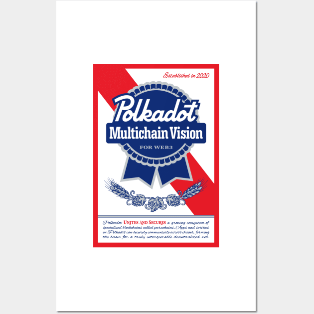 Polkadot Beer Label Wall Art by jeffsmoll